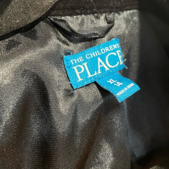 THE CHILDREN’S PLACE Black Velvet Jacket with Gold Buttons XL Kids 14 - Picture 8 of 8